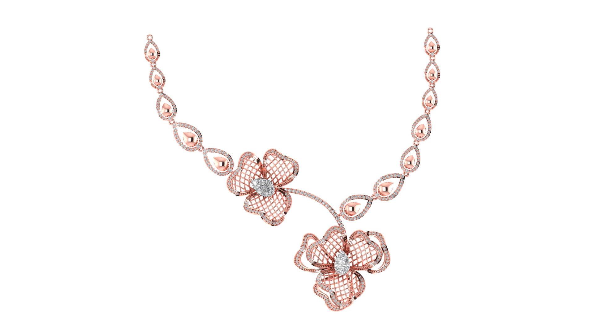 DNK (23) Diamond Necklace Set 23